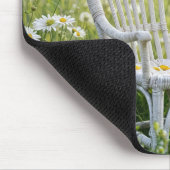 Kardinaal op een rieten stoel muismat (Hoek)