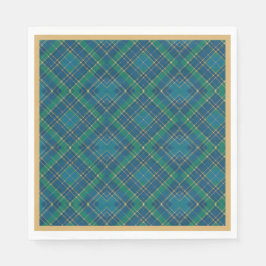 Kardinaal op Groen, Blauw, Goud, Kerst gespeeld Servet