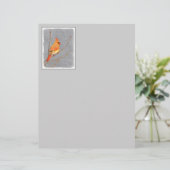 Kardinaal op vertakkingen - Oorspronkelijke vogelk (Staand voorkant)