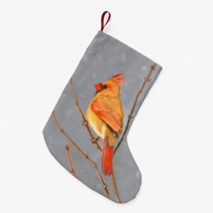 Kardinaal op vertakkingen - Oorspronkelijke vogelk Kleine Kerstsok