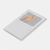 Kardinaal op vertakkingen - Oorspronkelijke vogelk Post-it® Notes (Schuin)