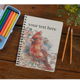 Kardinaal op Virginia Road Map aanpasbaar Notitieboek