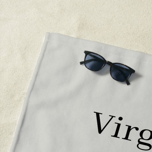 Kardinaal op Virginia Road Map Strandlaken (In situ)