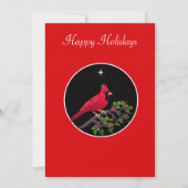 Kardinaal op Zwarte en Rode Vakantie (Voorkant)