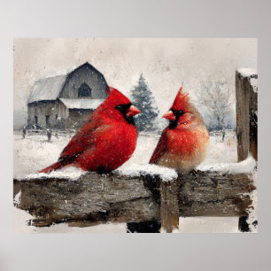 Kardinaal Oude Boerderij Poster