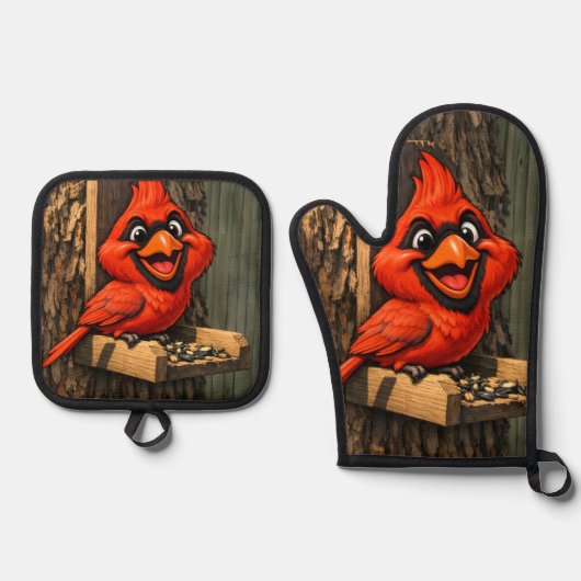 Kardinaal Ovenwant & Pannenlap Set (Voorkant)