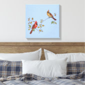Kardinaal paar canvas afdruk (Insitu (Slaapkamer))