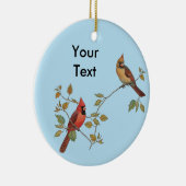 Kardinaal paar keramisch ornament (Rechts)