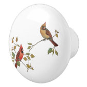 Kardinaal paar keramische knop (Rechts)