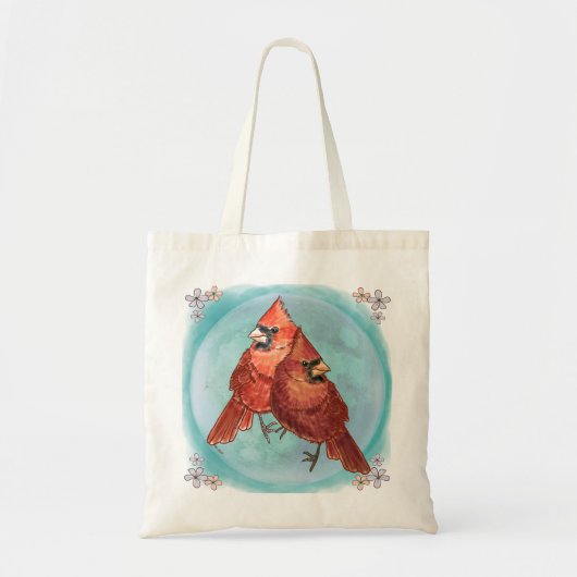 Kardinaal paar tote bag (Voorkant)