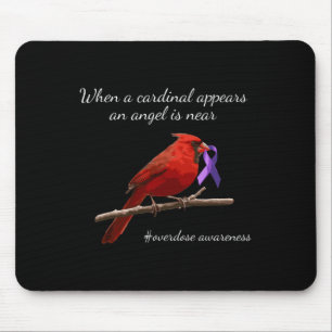 Kardinaal Paarse Lint Overdosis Awareness Angel Muismat