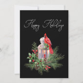 Kardinaal Pine Holly Zakelijke Kerstmis Kaart (Voorkant)