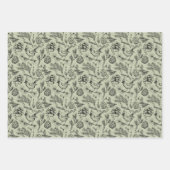 Kardinaal, Pinecones, Pijnnaalden & Winterbessen Inpakpapier Vel (Voorkant 2)