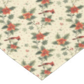 Kardinaal Poinsettia Vakantie Kerst Tafelkleed (Gekanteld)