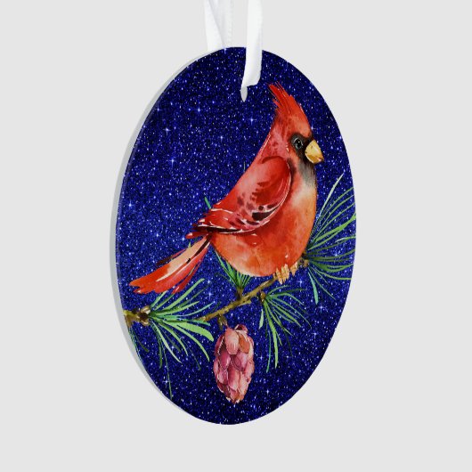 Kardinaal - Red Bird Ornament (voorkant)