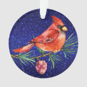 Kardinaal - Red Bird Ornament (voorkant)