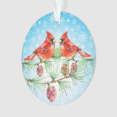 Kardinaal - Red Bird Ornament (voorkant)