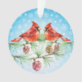 Kardinaal - Red Bird Ornament (voorkant)