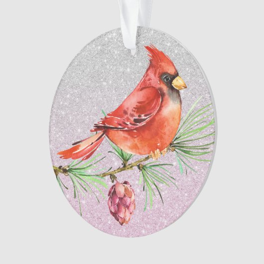 Kardinaal - Red Bird Ornament (voorkant)