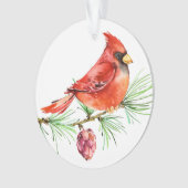 Kardinaal - Red Bird Ornament (voorkant)