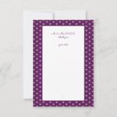 Kardinaal Red Rosace Bedankkaart (Achterkant)