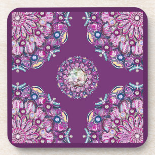 Kardinaal Red Rosace Bier Onderzetter