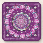 Kardinaal Red Rosace Bier Onderzetter (Voorkant)