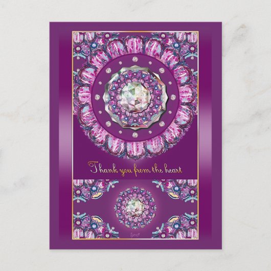 Kardinaal Red Rosace Briefkaart (Voorkant)