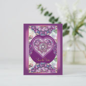 Kardinaal Red Rosace Briefkaart (Staand voorkant)