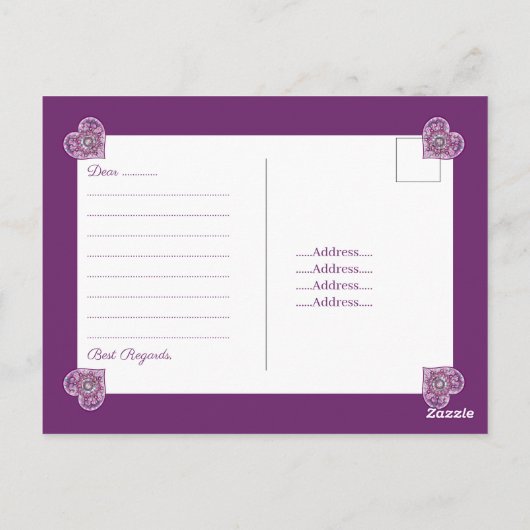 Kardinaal Red Rosace Briefkaart (Achterkant)