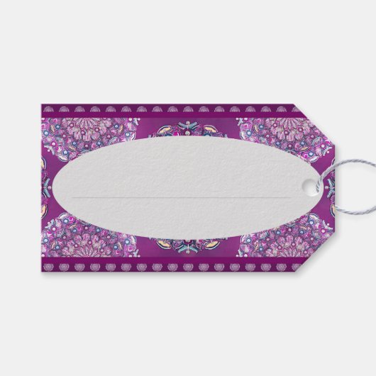 Kardinaal Red Rosace Cadeaulabel (Voorkant (Horizontaal))