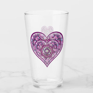 Kardinaal Red Rosace Glas