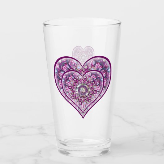 Kardinaal Red Rosace Glas (Voorkant)