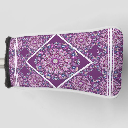 Kardinaal Red Rosace Golfheadcover (Voorkant)