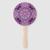 Kardinaal Red Rosace Handwaaier (Achterkant)