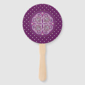 Kardinaal Red Rosace Handwaaier (Voorkant)