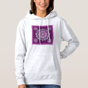 Kardinaal Red Rosace Hoodie