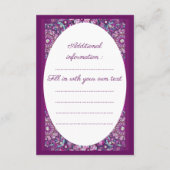 Kardinaal Red Rosace Informatiekaartje (Achterkant)