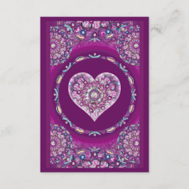 Kardinaal Red Rosace Informatiekaartje