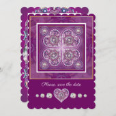 Kardinaal Red Rosace Kaart (Voorkant / Achterkant)