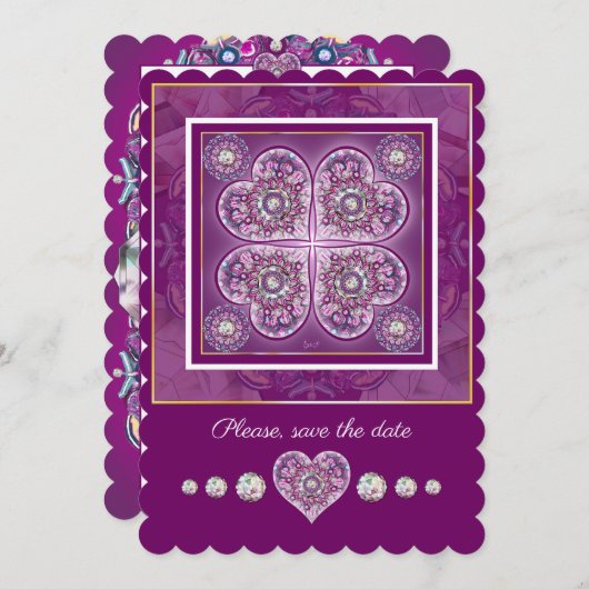 Kardinaal Red Rosace Kaart (Voorkant / Achterkant)