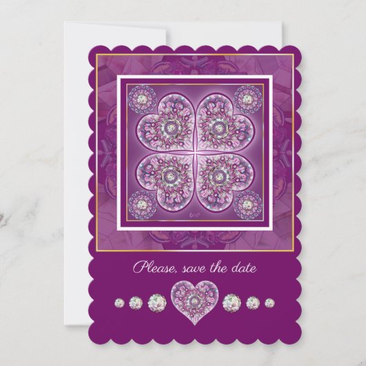 Kardinaal Red Rosace Kaart (Voorkant)