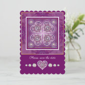 Kardinaal Red Rosace Kaart (Staand voorkant)