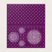 Kardinaal Red Rosace Kaart (Buitenkant ongevouwen)