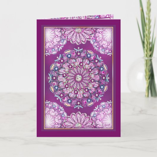 Kardinaal Red Rosace Kaart (Voorkant)