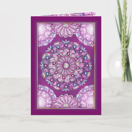 Kardinaal Red Rosace Kaart