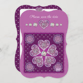 Kardinaal Red Rosace Kaart (Voorkant / Achterkant)