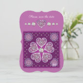 Kardinaal Red Rosace Kaart (Staand voorkant)