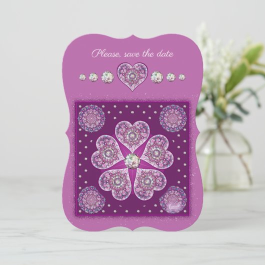 Kardinaal Red Rosace Kaart (Staand voorkant)