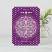 Kardinaal Red Rosace Kaart (Staand voorkant)